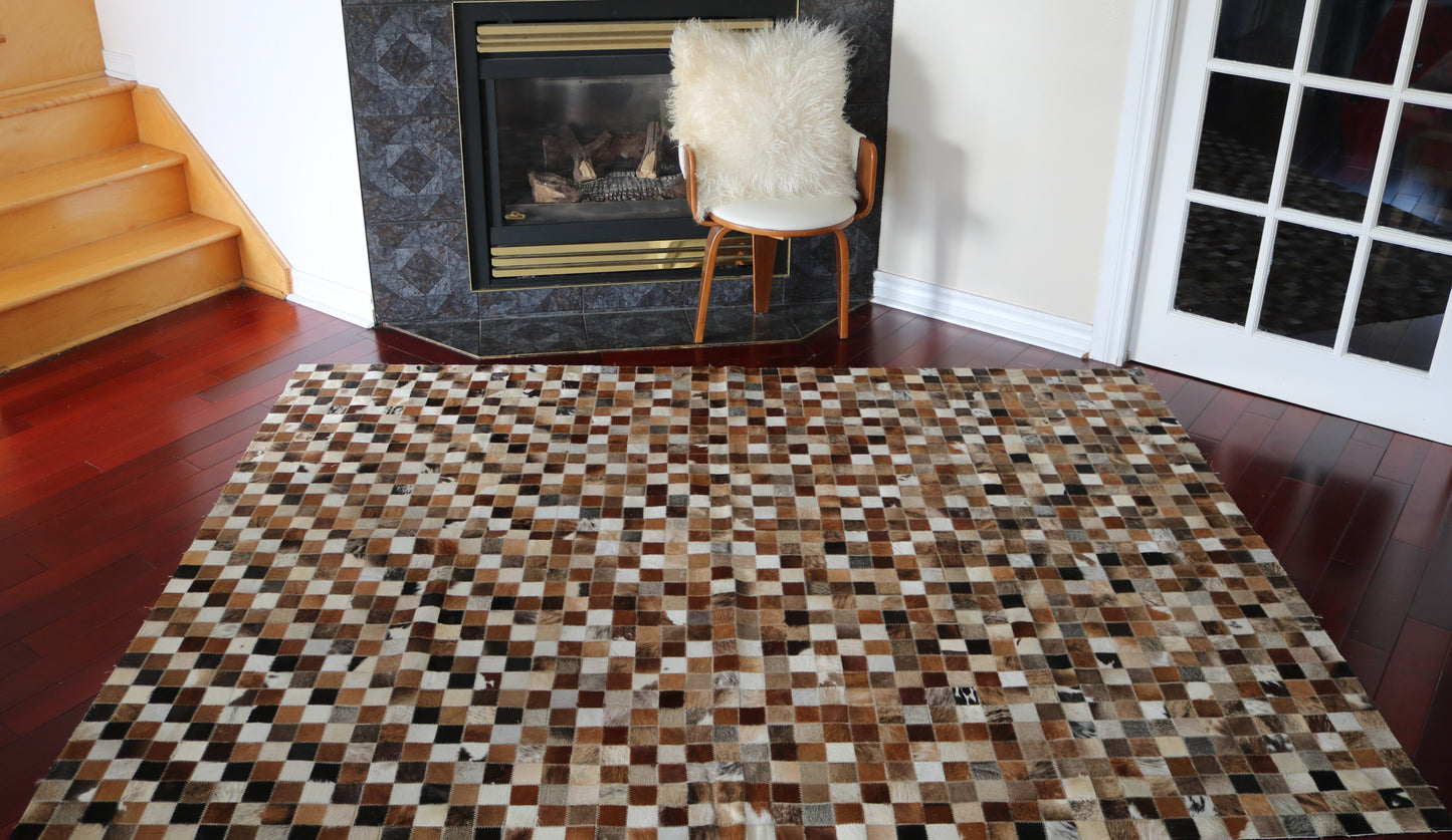 99582 Cowhide rug Patchwork Collection Quebecuir Premium   SUPER BIG SIZE XXXL