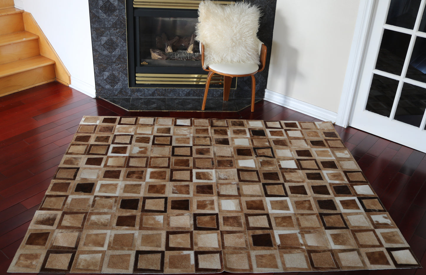 99584 Cowhide rug Patchwork Collection Quebecuir Premium    BIG SIZE XXL
