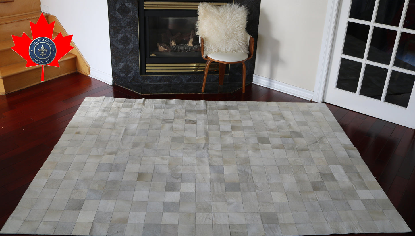 99585 Cowhide rug Patchwork Collection Quebecuir Premium    BIG SIZE XXL