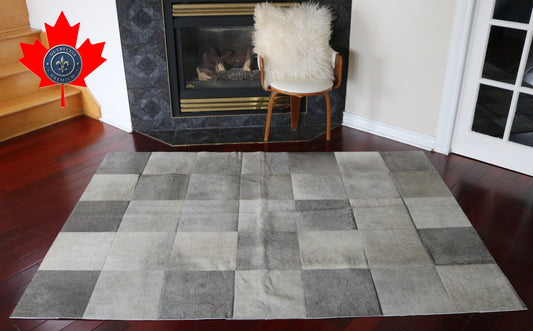 99594 Cowhide rug Patchwork Collection Quebecuir Premium   SUPER BIG SIZE XXXL