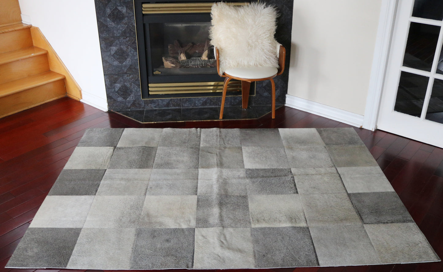 99594 Cowhide rug Patchwork Collection Quebecuir Premium   SUPER BIG SIZE XXXL