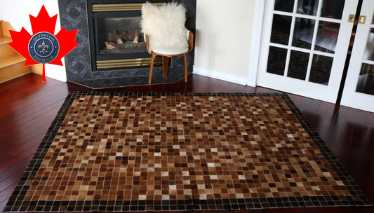 99599 Cowhide rug Patchwork Collection Quebecuir Premium SUPER BIG SIZE XXXL