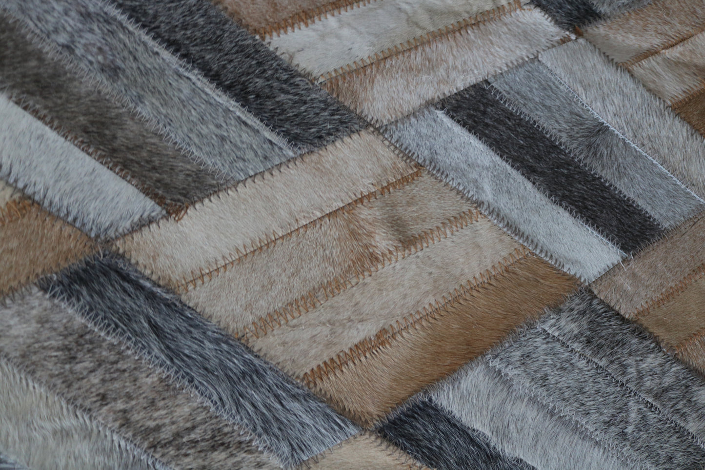 99604 Cowhide rug Patchwork Collection Quebecuir Premium RUNNER