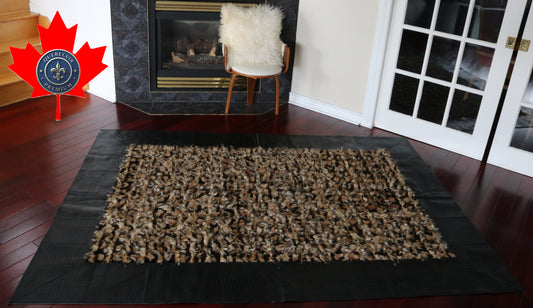 99605 Cowhide rug Patchwork Collection Quebecuir Premium BIG SIZE XXL