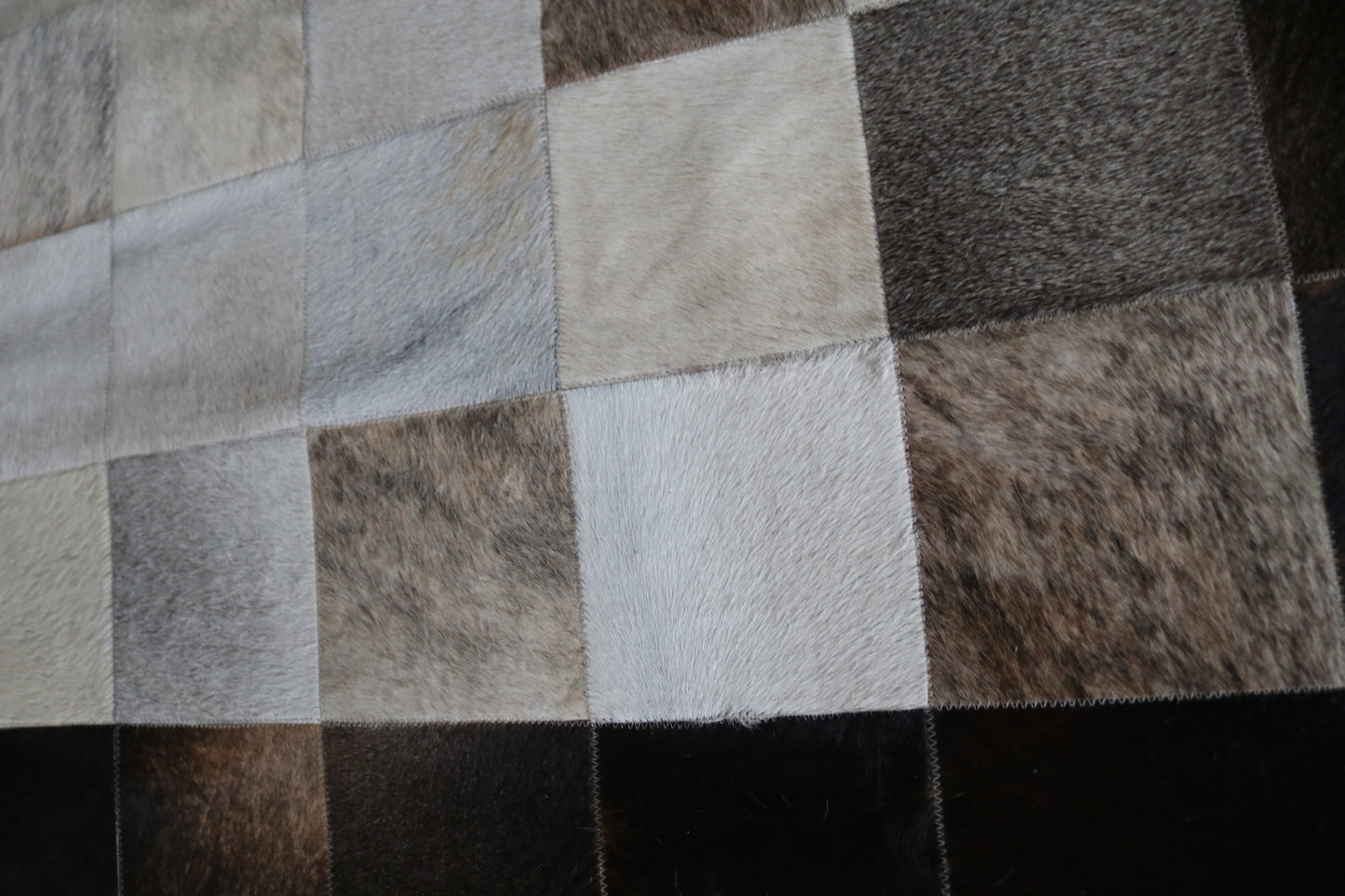 99607 Cowhide rug Patchwork Collection Quebecuir Premium BIG SIZE XL