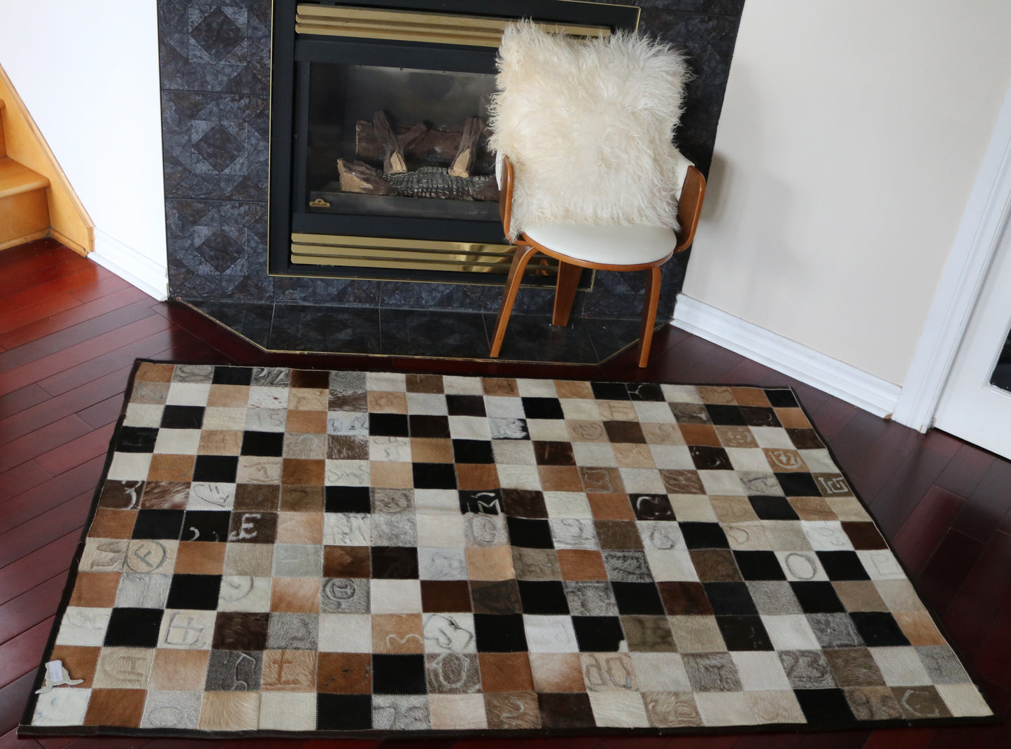 99609 Cowhide rug Patchwork Collection Quebecuir Premium BIG SIZE XXL