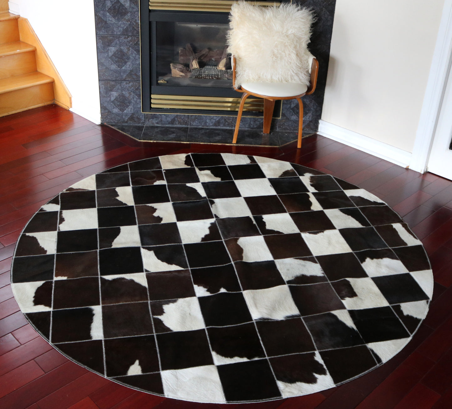99610 Cowhide rug Patchwork Collection Quebecuir Premium BIG SIZE XXL