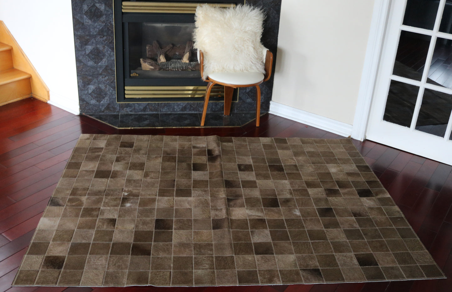 99613 Cowhide rug Patchwork Collection Quebecuir Premium BIG SIZE XXL