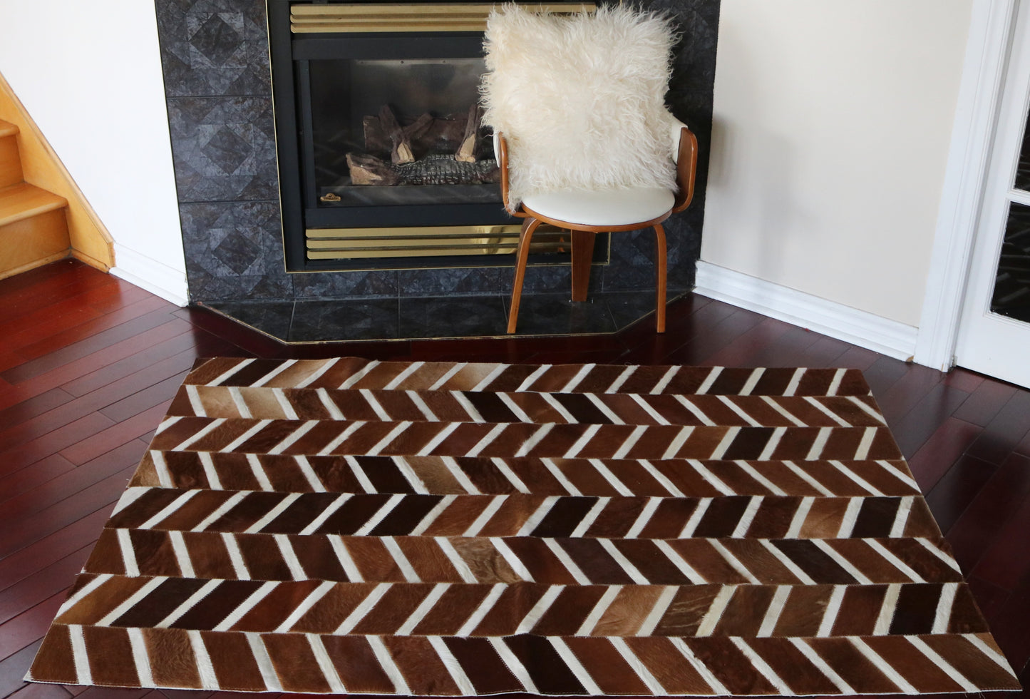 99614 Cowhide rug Patchwork Collection Quebecuir Premium BIG SIZE XXL