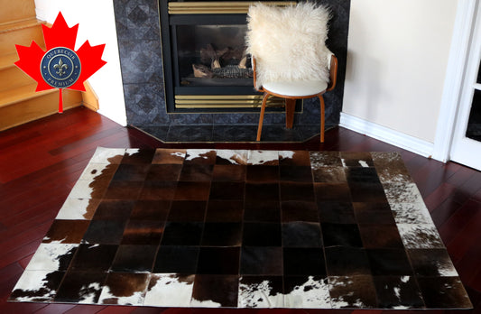 99615 Cowhide rug Patchwork Collection Quebecuir Premium BIG SIZE XXL