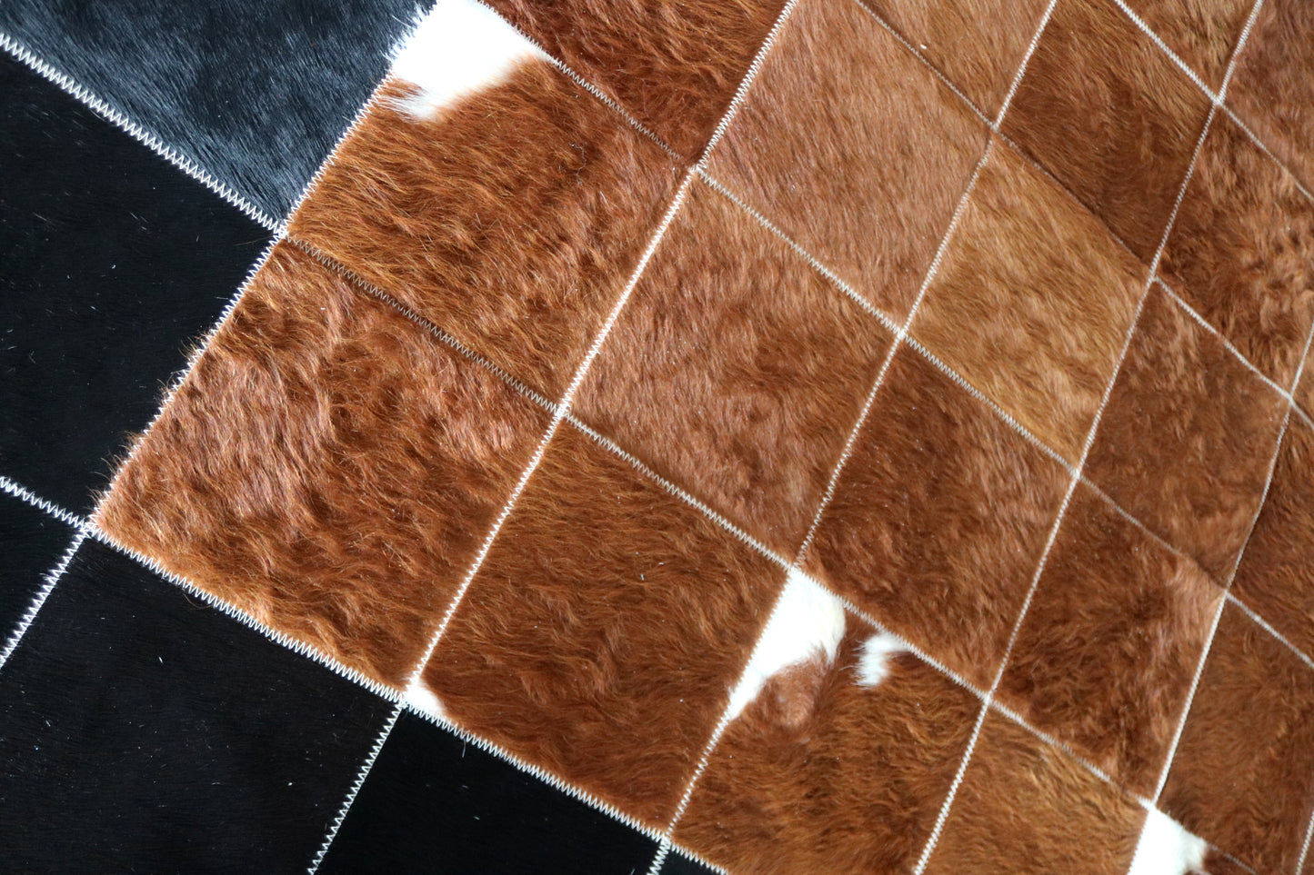 99617 Cowhide rug Patchwork Collection Quebecuir Premium BIG SIZE XXL