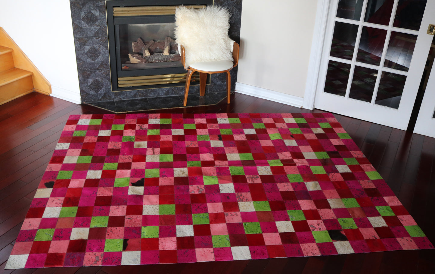 99619 Cowhide rug Patchwork Collection Quebecuir Premium BIG SIZE XXL