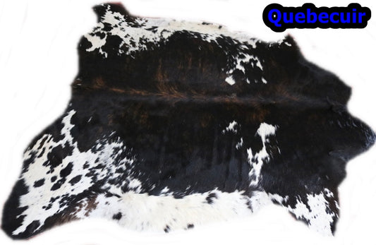 98098 - Cowhide Rug Tapis Peau de Vache TRICOLOR - Collection Quebecuir Premium