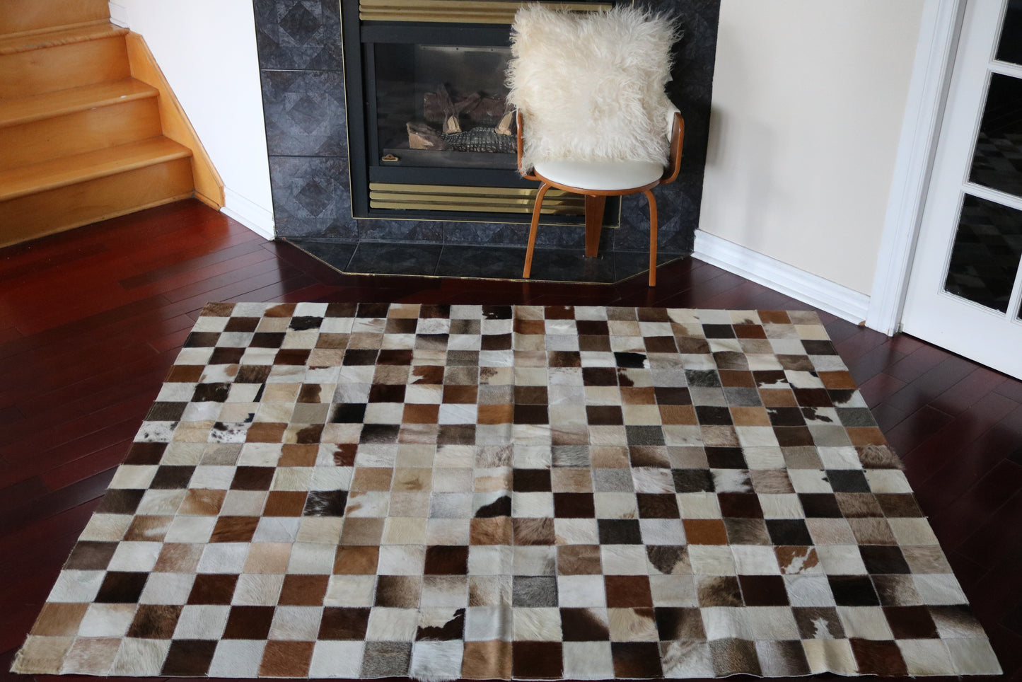 99628 Cowhide rug Patchwork Collection Quebecuir Premium BIG SIZE XXL