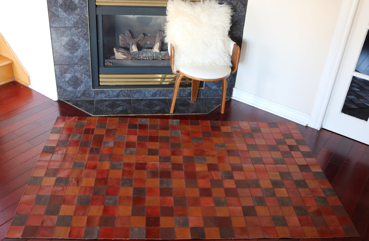 99631 Cowhide rug Patchwork Collection Quebecuir Premium BIG SIZE XXL