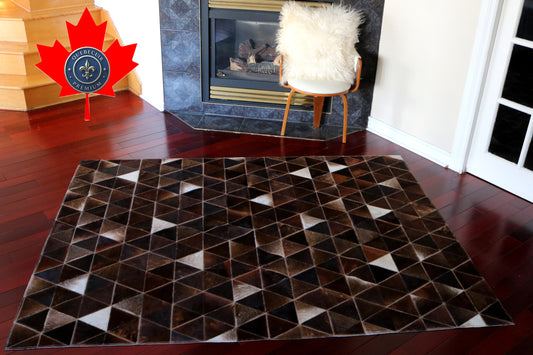 99635 Cowhide rug Patchwork Collection Quebecuir Premium BIG SIZE XXL