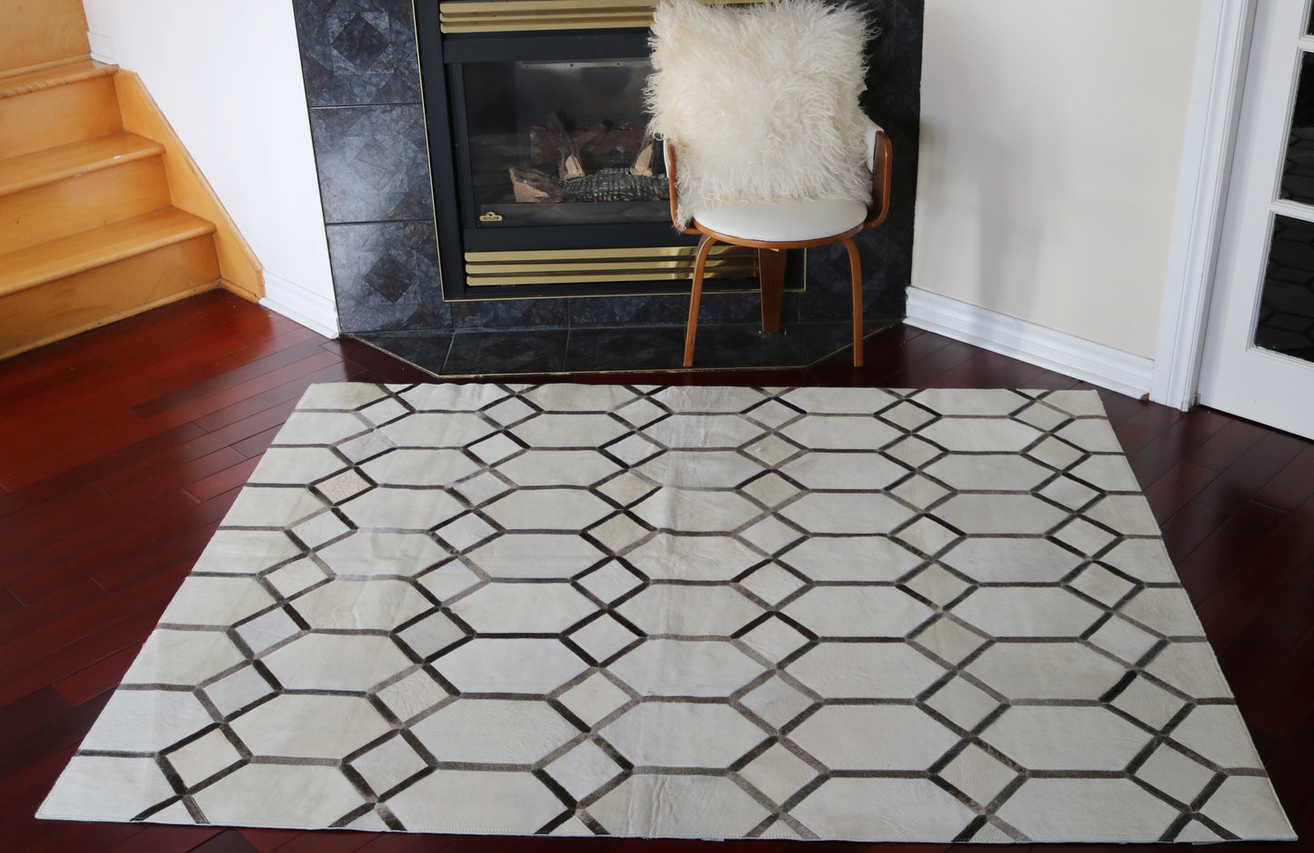 99639 Cowhide rug Patchwork Collection Quebecuir Premium BIG SIZE XXL
