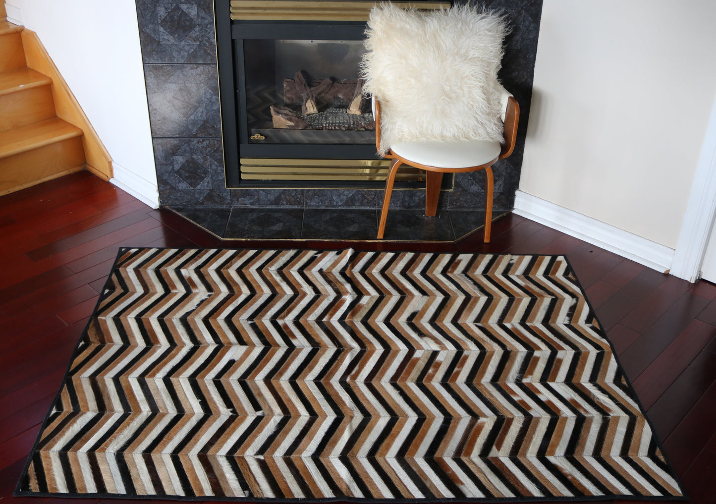 99642 Cowhide rug Patchwork Collection Quebecuir Premium BIG SIZE XXL