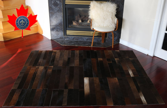 99644 Cowhide rug Patchwork Collection Quebecuir Premium BIG SIZE XXL