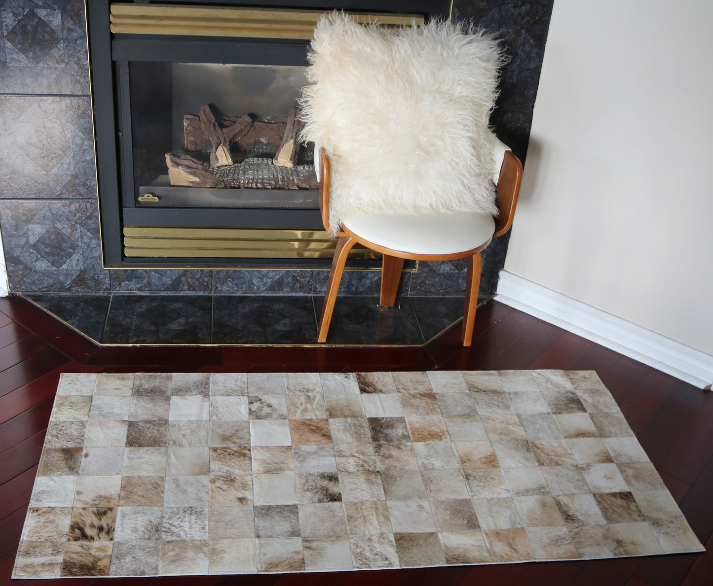 99645 Cowhide rug Patchwork Collection Quebecuir Premium BIG SIZE XXL
