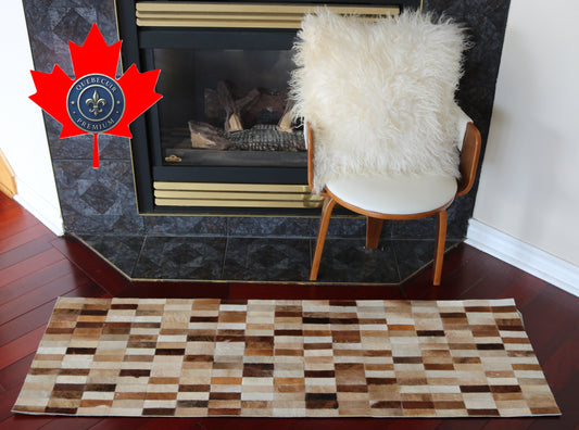 99646 Cowhide rug Patchwork Collection Quebecuir Premium BIG SIZE XXL