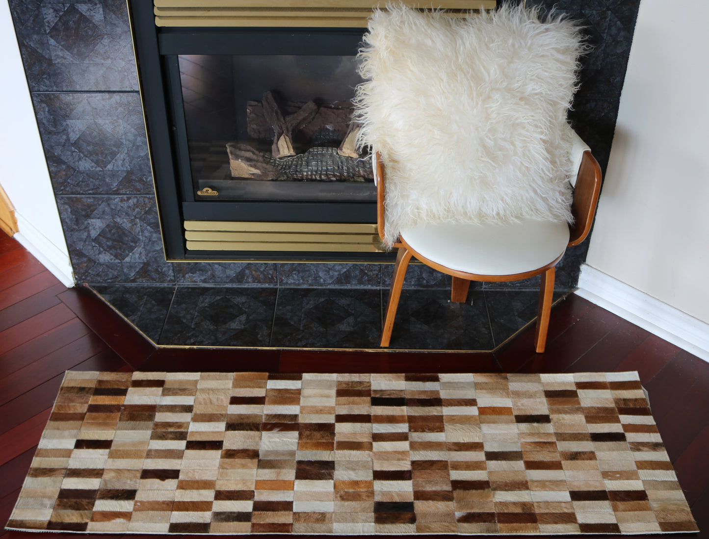 99646 Cowhide rug Patchwork Collection Quebecuir Premium BIG SIZE XXL