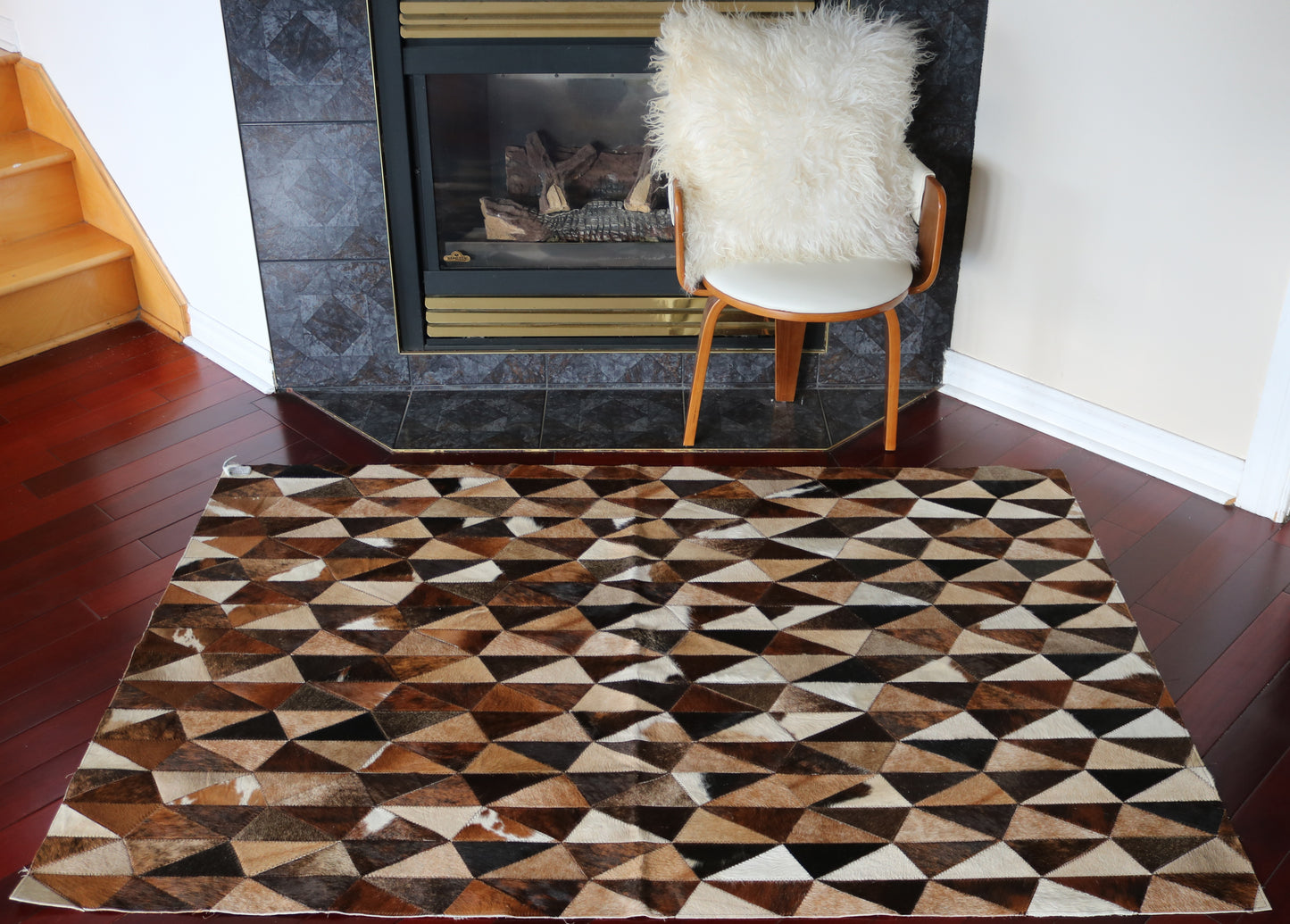 99648 Cowhide rug Patchwork Collection Quebecuir Premium  BIG SIZE XXL