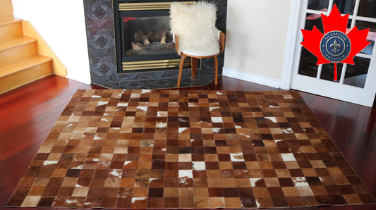 99649 Cowhide rug Patchwork Collection Quebecuir Premium SUPER   BIG SIZE XXXL