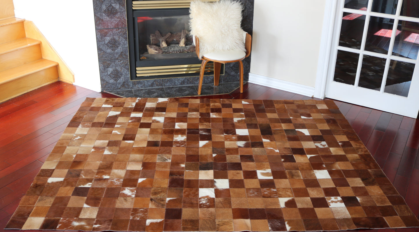 99649 Cowhide rug Patchwork Collection Quebecuir Premium SUPER   BIG SIZE XXXL