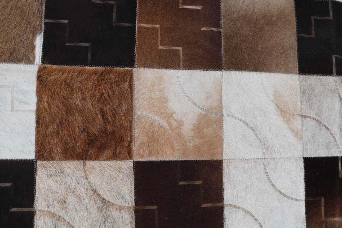 99650 Cowhide rug Patchwork Collection Quebecuir Premium  BIG SIZE XXL
