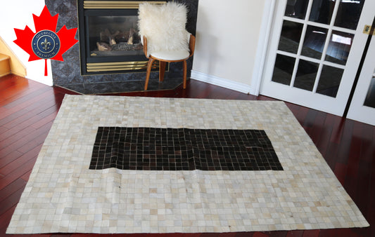 99651 Cowhide rug Patchwork Collection Quebecuir Premium  BIG SIZE XXL