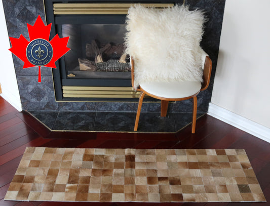 99667 Cowhide rug Patchwork Collection Quebecuir Premium