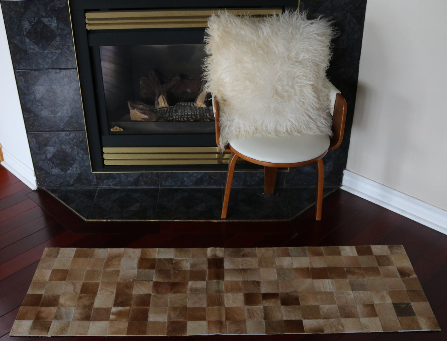 99667 Cowhide rug Patchwork Collection Quebecuir Premium