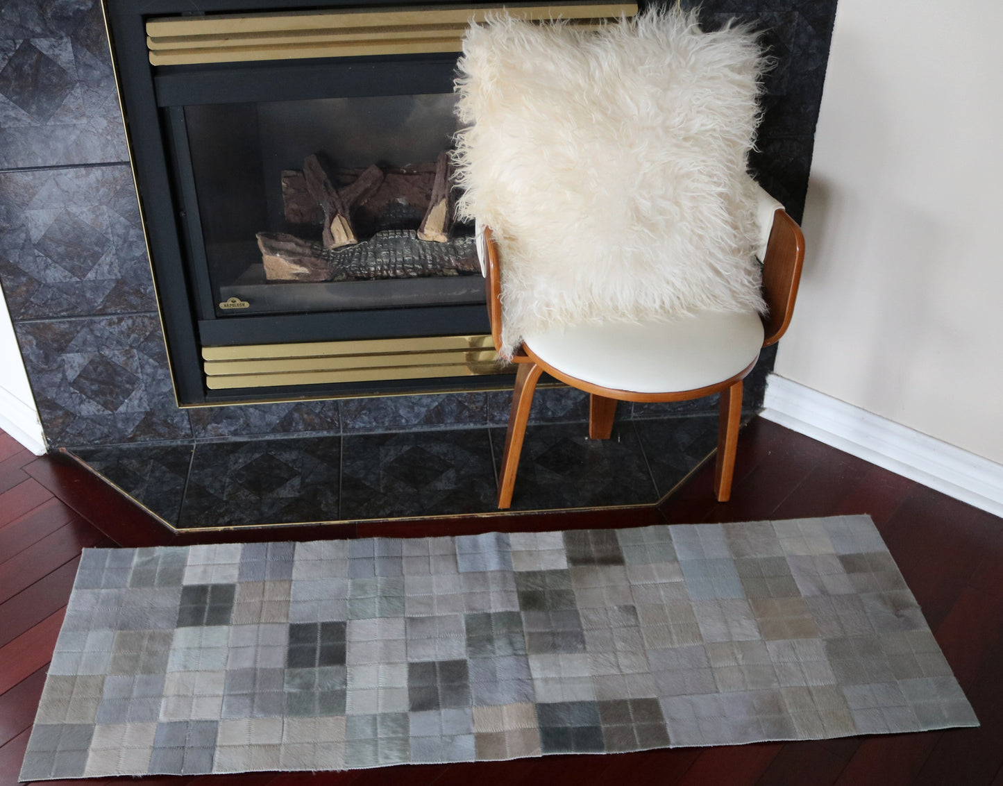 99668 Cowhide rug Patchwork Collection Quebecuir Premium
