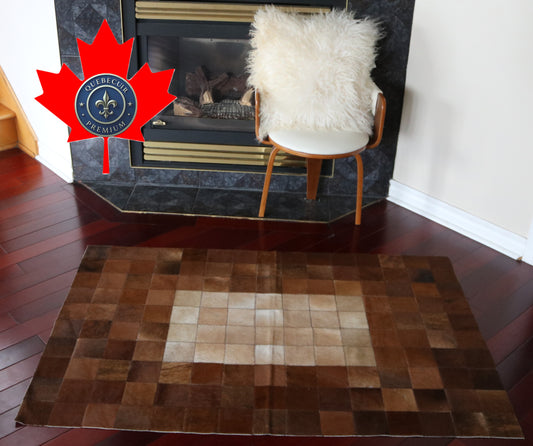 99675 Cowhide rug Patchwork Collection Quebecuir Premium