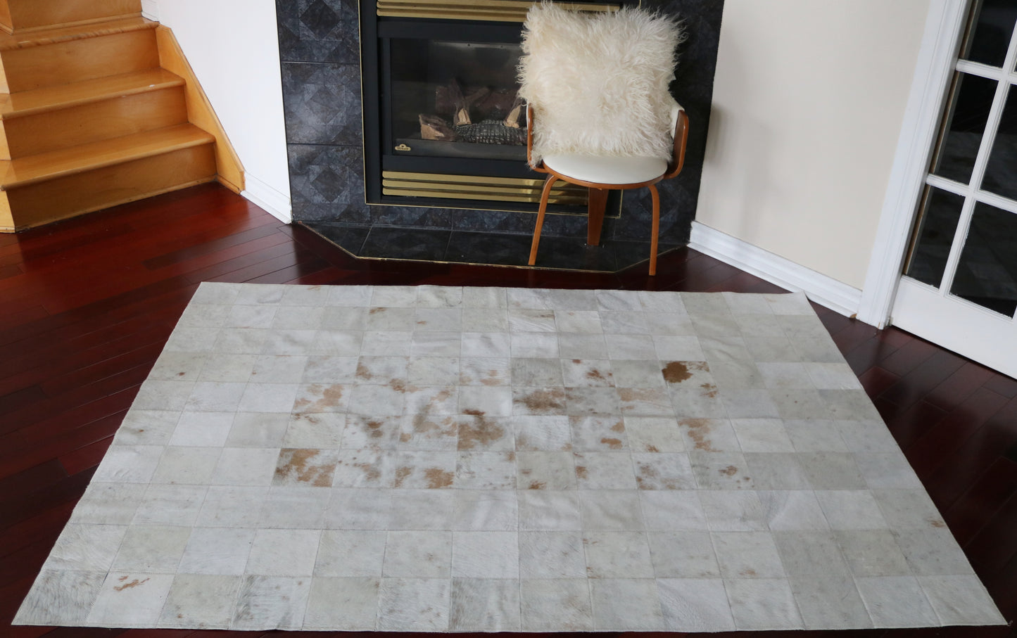 99677 Cowhide rug Patchwork Collection Quebecuir Premium SUPER BIG SIZE XXXL