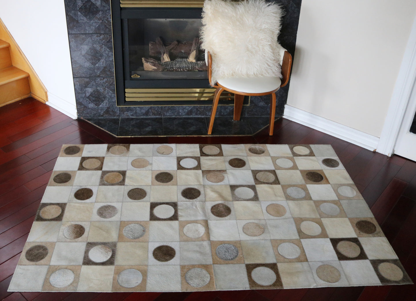 99679 Cowhide rug Patchwork Collection Quebecuir Premium  BIG SIZE XXL