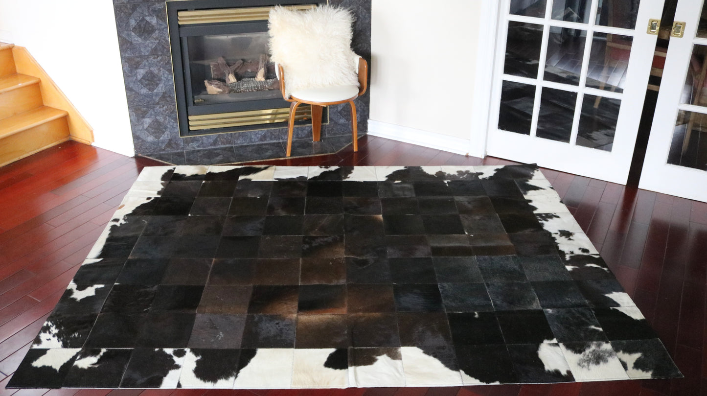 99681 Cowhide rug Patchwork Collection Quebecuir Premium  BIG SIZE XXL