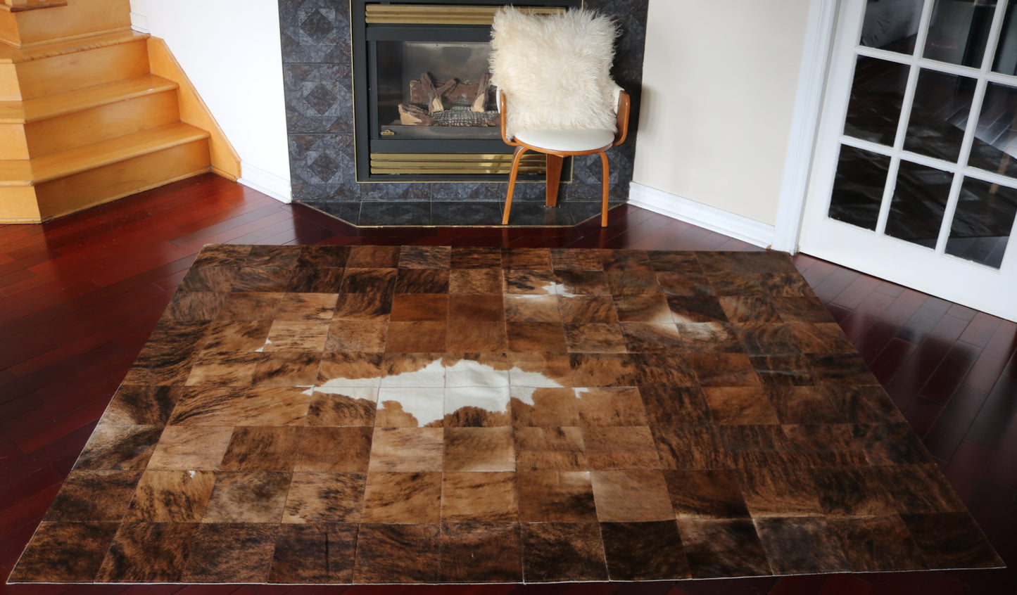 99687 Cowhide rug Patchwork Collection Quebecuir Premium