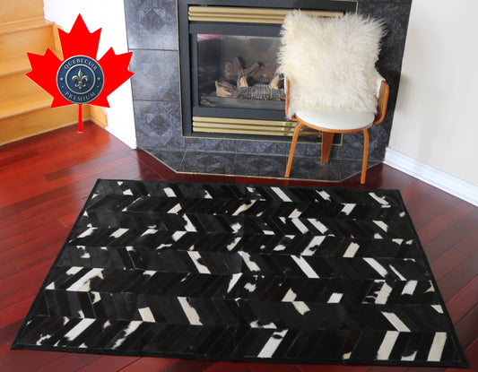 99690 Cowhide rug Patchwork Collection Quebecuir Premium