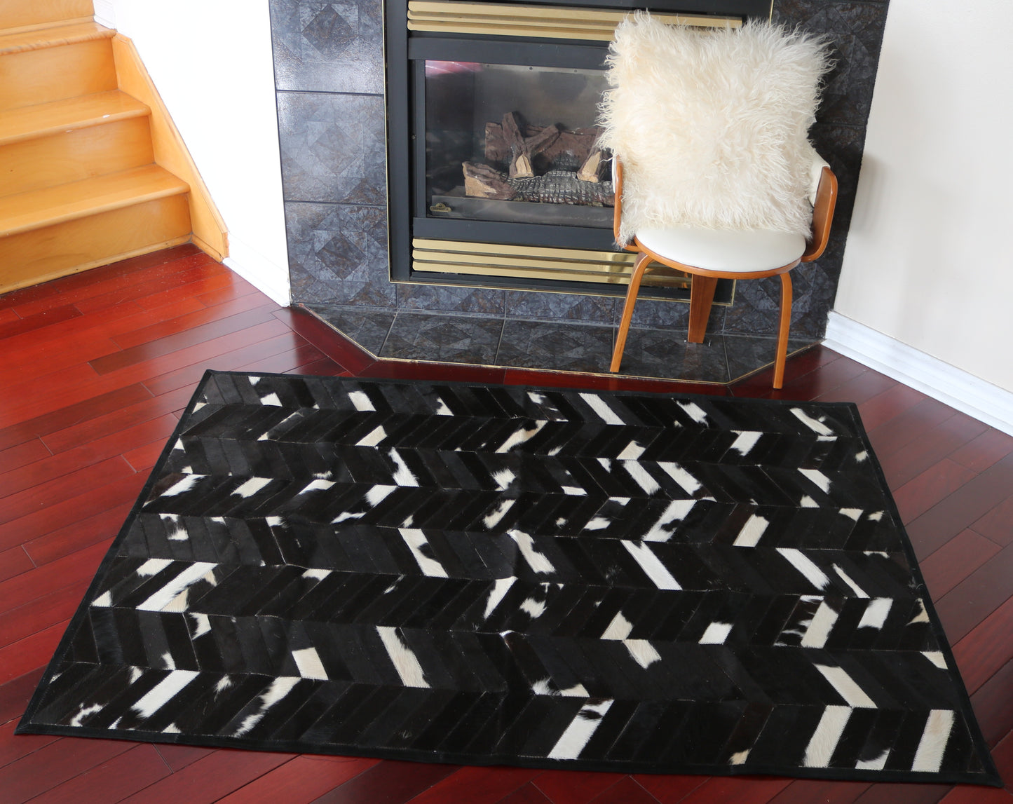 99690 Cowhide rug Patchwork Collection Quebecuir Premium