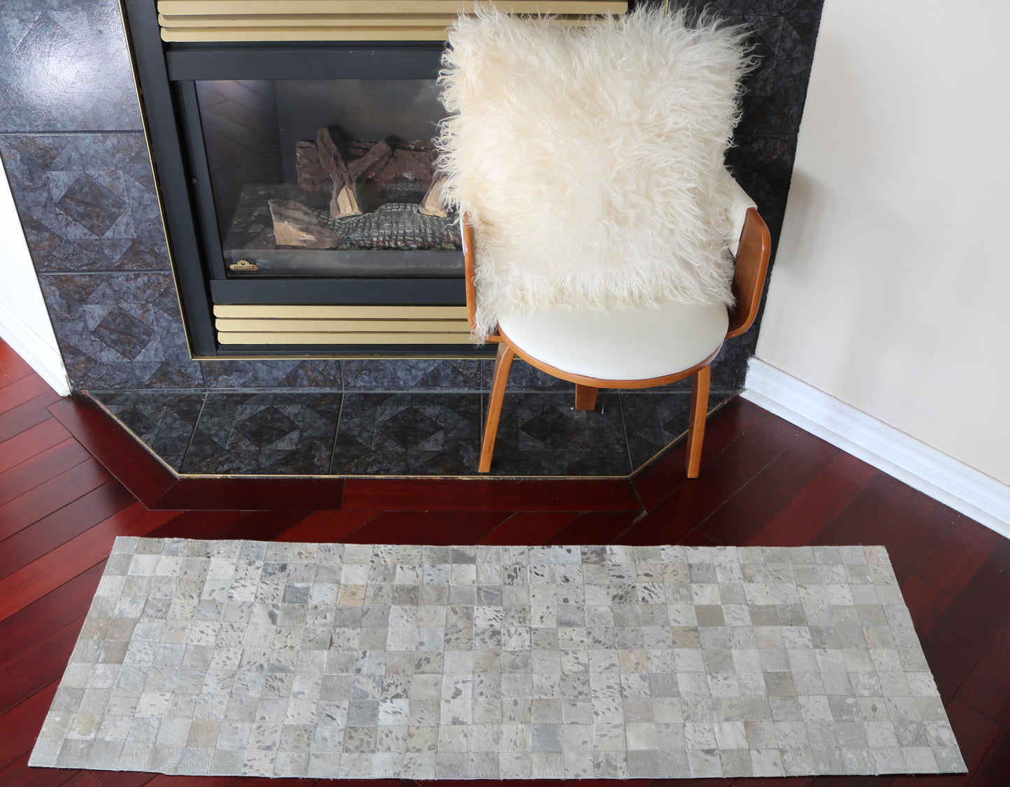 99691 Cowhide rug Patchwork Collection Quebecuir Premium