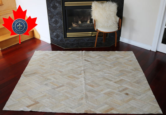 99695 Cowhide rug Patchwork Collection Quebecuir Premium