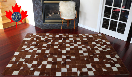 99696 Cowhide rug Patchwork Collection Quebecuir Premium