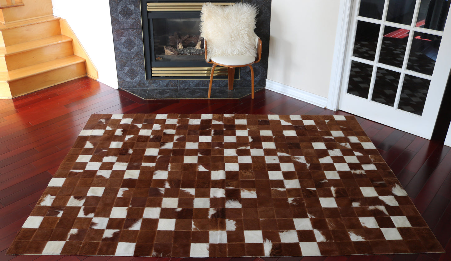 99696 Cowhide rug Patchwork Collection Quebecuir Premium