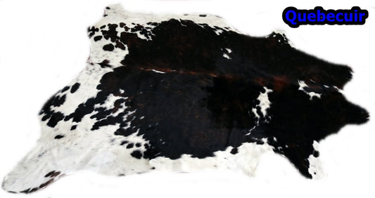 98117 - Cowhide Rug Tapis Peau de Vache SUPER BIG SIZE XXXL TRICOLOR - Collection Quebecuir Premium