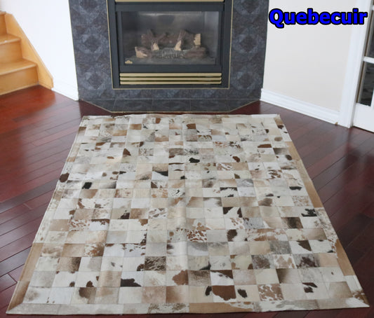 98118 Cowhide rug Tapis Peau de Vache PATCHWORK Collection Quebecuir Premium