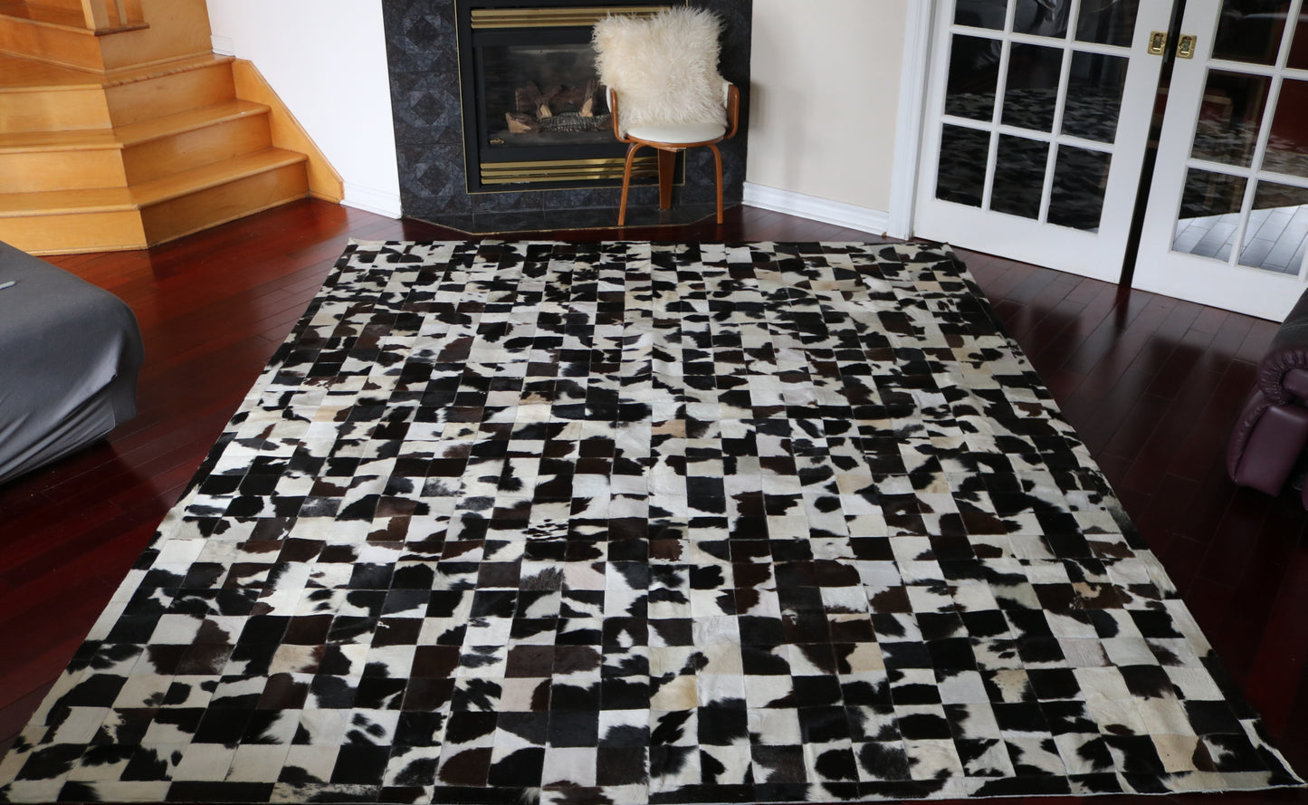 99703 Cowhide rug Patchwork Collection Quebecuir Premium