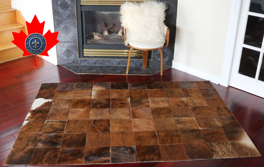 99705 Cowhide rug Patchwork Collection Quebecuir Premium