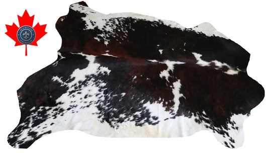 99718 Cowhide rug  TRICOLOR Collection Quebecuir Premium SUPER BIG SIZE XXXL
